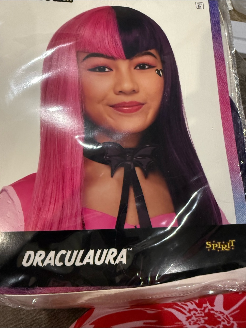 Mattel Draculaura Kids Costume Wig - Pink and Purple
